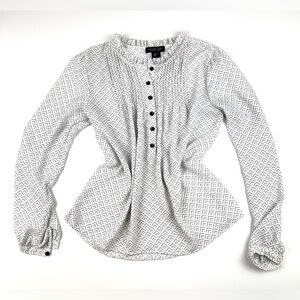 Women’s Rachel Zoe Long Sleeve White Blouse Size Small